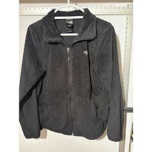 The North Face Wmns Zip Up Jacket Size Large Blk